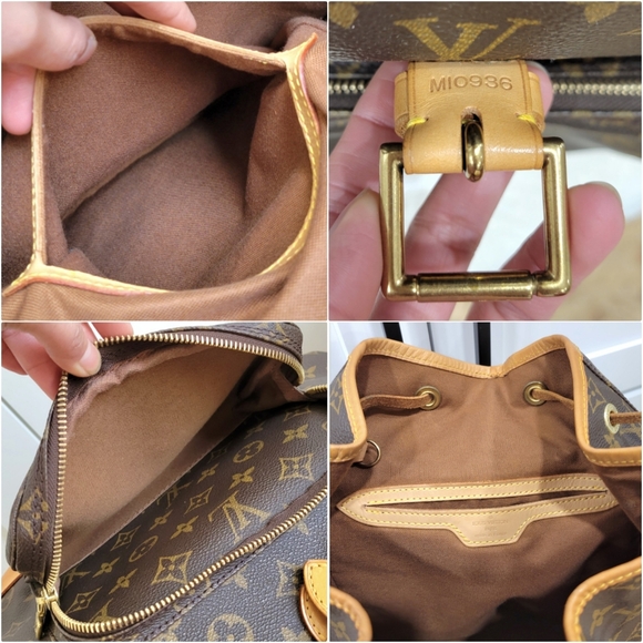 💕DISCONTINUED Very Rare Backpack LOUIS VUITTON Montsouris GM Monogram - Picture 12 of 16